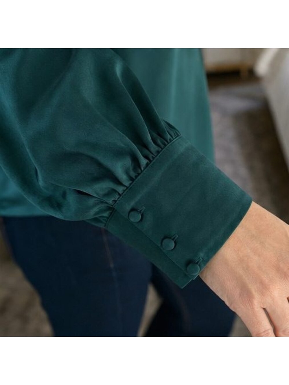 Rust Ruffle Blouse - Picture 5 of 6